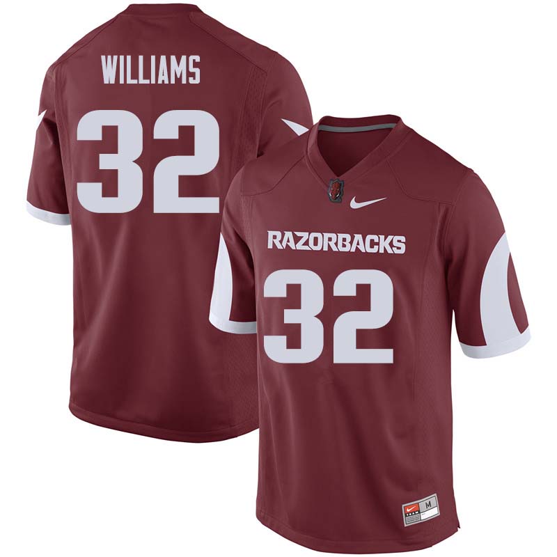 Men #32 Jonathan Williams Arkansas Razorback College Football Jerseys Sale-Cardinal - Click Image to Close